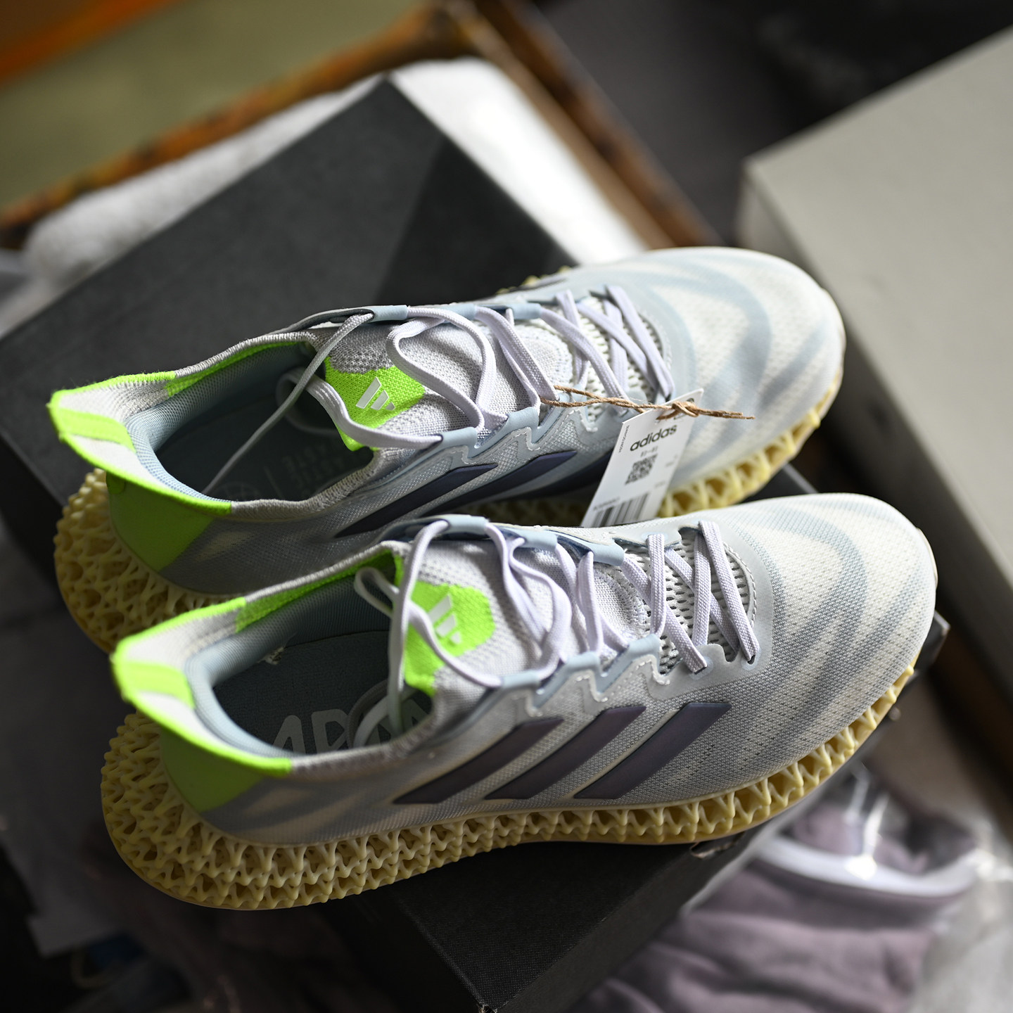 Adidas/阿迪达斯 4DFWD 3 男子网面透气缓震运动跑步鞋 IG8980