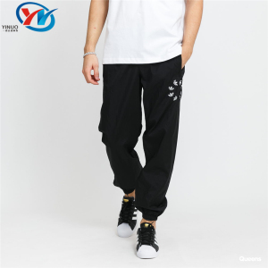 Adidas/阿迪达斯 三叶草 男子梭织跑步运动休闲束脚长裤 H37728