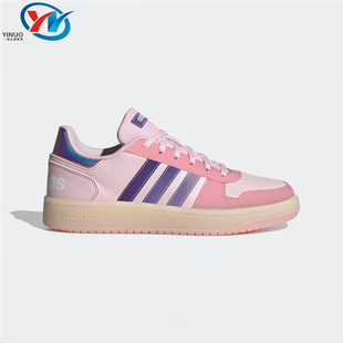 2.0女子镭射运动休闲板鞋 Adidas 阿迪达斯NEO HOOPS H02712 松糕鞋
