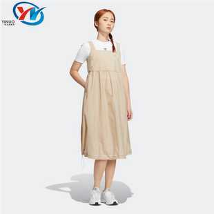 Adidas/阿迪达斯三叶草女子轻便透气运动吊带连衣裙 HP0083 0084