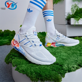 BOOST男女鞋 阿迪达斯三叶草ZX 7912 2718 2688 GY3547 Adidas