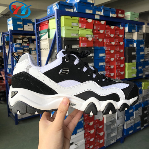 Skechers/斯凯奇男子黑白熊猫鞋
