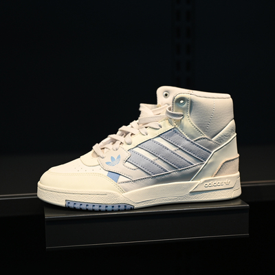 阿迪达斯三叶草女子高帮耐磨板鞋