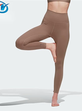 Adidas/阿迪达斯 女子高腰速干透气运动训练瑜伽健身紧身裤HD4422