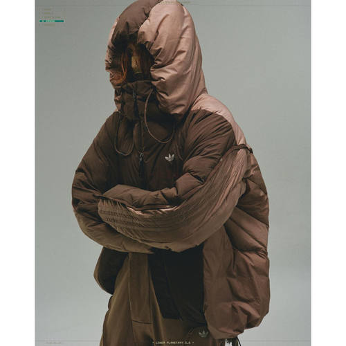 阿迪达斯男女连帽保暖羽绒服