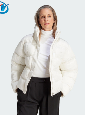 Adidas/阿迪达斯 三叶草 女子立领保暖休闲面包羽绒服外套 IJ8236