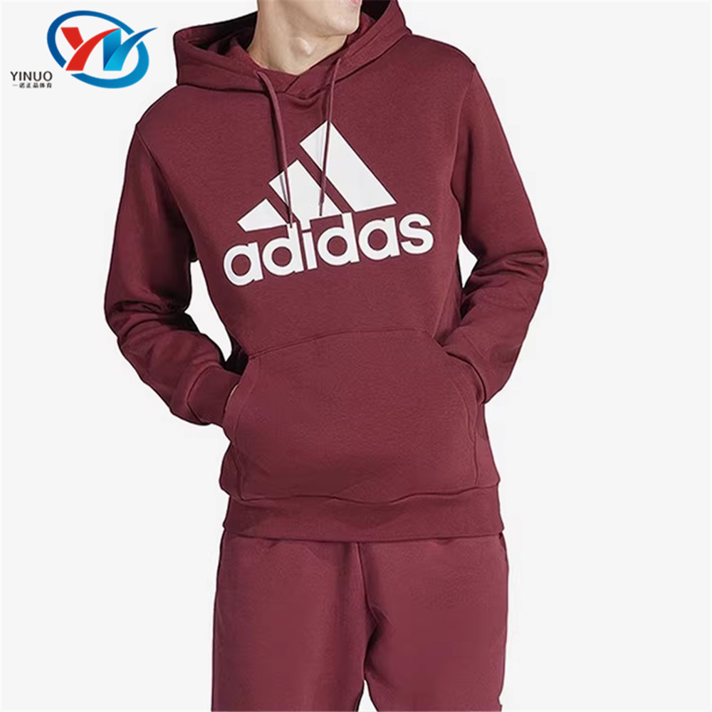 阿迪达斯男加绒保暖连帽卫衣