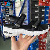 斯凯奇 lites Skechers 女子魔术贴厚底增高运动沙滩凉鞋 119241