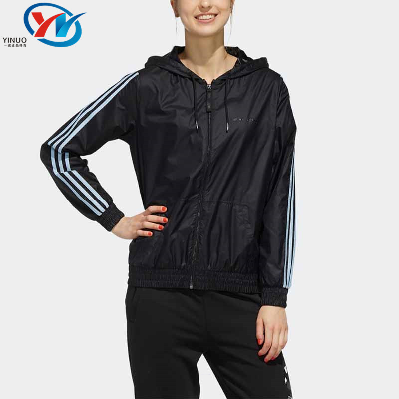 Adidas/阿迪达斯 女子跑步运动休闲防风衣连帽夹克外套 EI4548,运动服/休闲服装,运动茄克/外套,淘宝优惠券,粉丝福利购,淘宝优惠卷