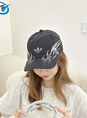 Adidas/阿迪达斯 ORIGINAL FLAME 男女印花遮阳棒球帽JJ2076 2077