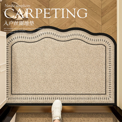 入户门丝圈地垫入户防滑地毯异形门口进门垫可裁剪耐脏免洗脚垫子