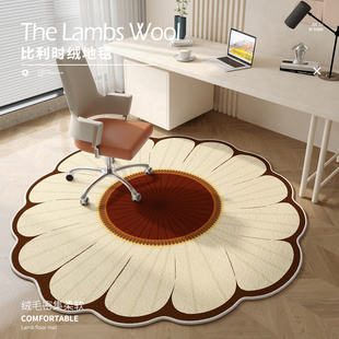 书房转椅地垫卧室电脑椅地毯室内隔音防滑异形摇摇椅地板保护垫子