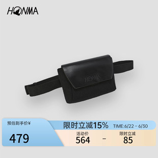 【专业高尔夫】HONMA 可调节搭扣时尚绒感面料户外运动女士腰包