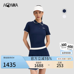 【专业高尔夫】HONMA2026新品夏季女士短袖polo舒适轻盈透气简约