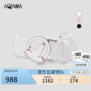 【专业高尔夫】HONMA2026新款女士皮带牛皮面料时尚休闲运动高级