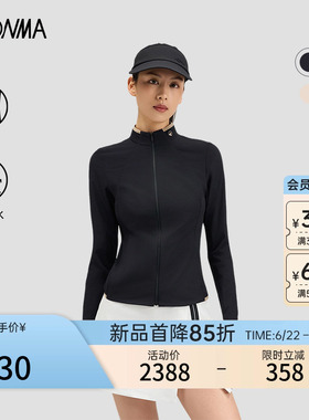 【专业高尔夫】HONMA2026新款女士拉链外套亲肤舒适简约时尚长袖