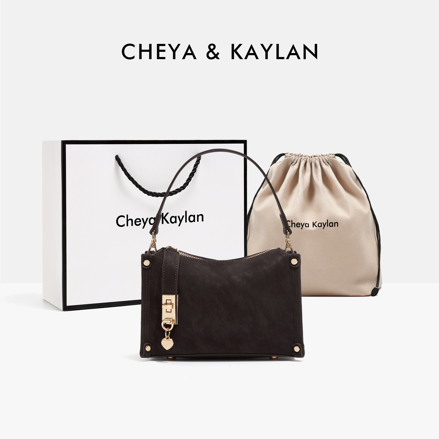 CheyaKaylan盒子包包女2026新款手提包高级感轻奢单肩斜挎小方包,箱包皮具/热销女包/男包,小方包,淘宝优惠券,粉丝福利购,淘宝优惠卷