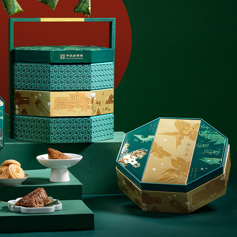 中国风手工粽子礼盒装端午节传统美食北京特产高档礼品