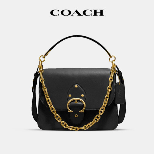 coach蔻驰专柜新款皮质单肩包