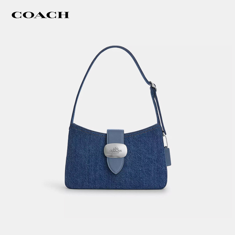 【国内现货】COACH/蔻驰Eliza腋下包女款潮流老花经典单肩手提包,箱包皮具/热销女包/男包,腋下包,淘宝优惠券,粉丝福利购,淘宝优惠卷