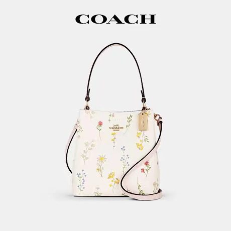 【官方授权】COACH/蔻驰TOWN水桶包时尚轻奢女印花单肩斜挎手拎包