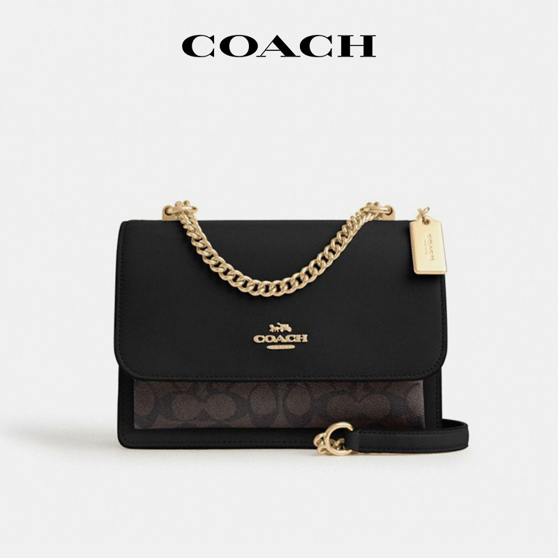 【国内速达】COACH/蔻驰Klare22风琴包链条老花多层单肩斜挎包女