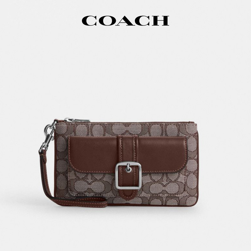 【国内现货】COACH/蔻驰Ashton20手拿包织物老花独立外袋手挽钱包