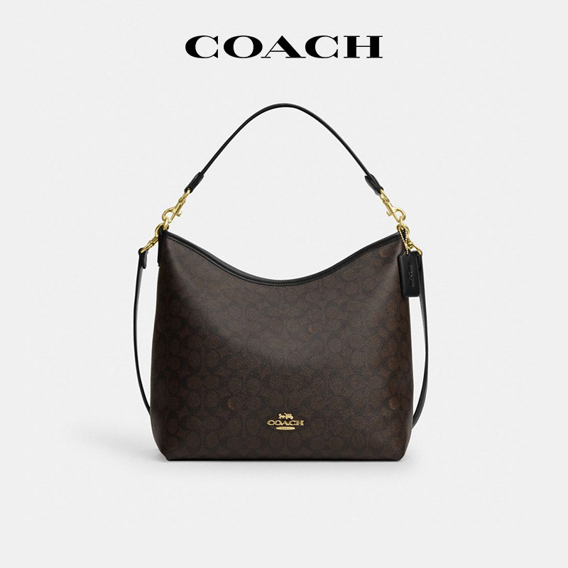 【国内现货】COACH/蔻驰经典大容量流浪包老花大号单肩斜挎手提包