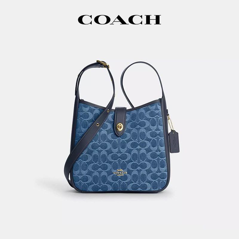 COACH/蔻驰单肩包牛仔布老花