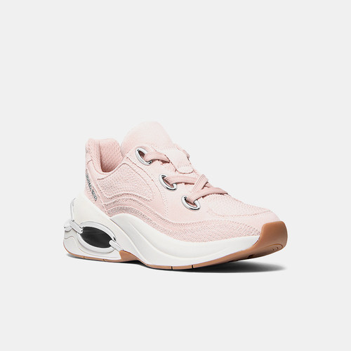 MK粉色运动鞋时尚百搭女士老爹鞋