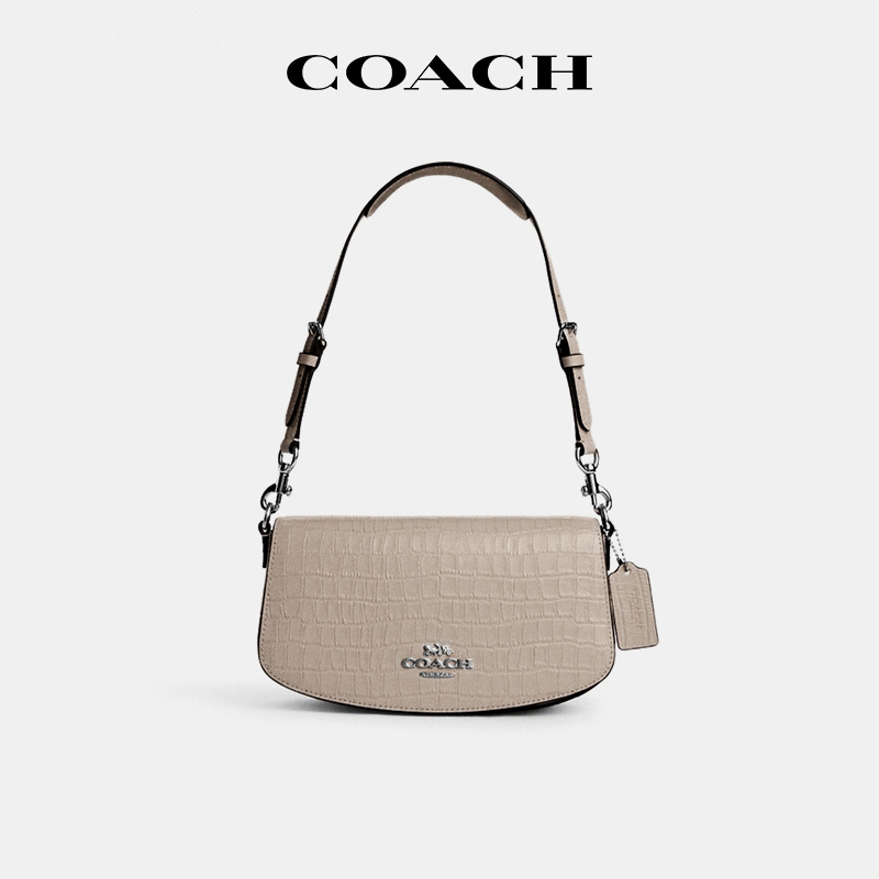 COACH/蔻驰Andrea皮质纯色腋下包