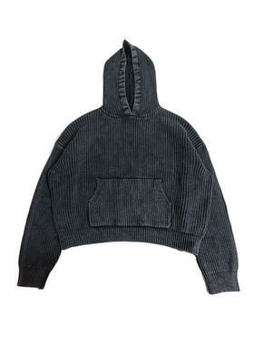 Basic annals水洗磨毛系列2.0超重磅重工卫衣百分百纯棉短款上衣