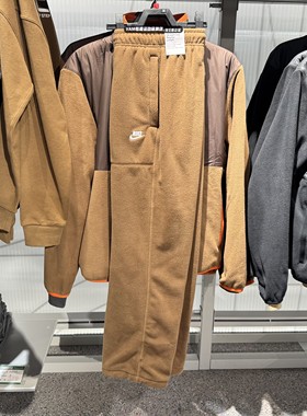 正品NIKE耐克男子冬季刺绣logo加厚保暖防寒直筒长裤 HV1349-010