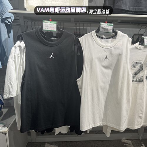 JORDAN 男子 dri-fit速干运动篮球无袖背心T恤 FN5857-010-100