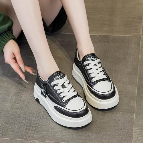 韩版厚底松糕摇摇鞋增高板鞋女潮