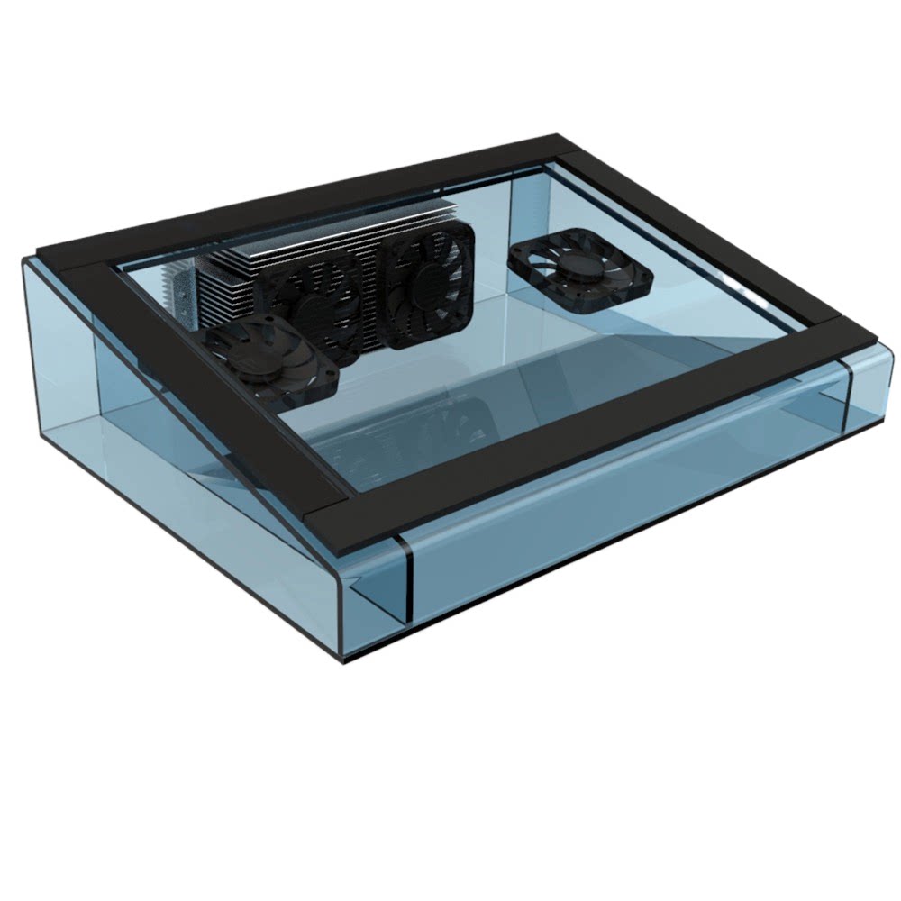 笔记本电脑散热器冷风强压风式底座半导体制冷液静音防尘水冷降温