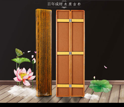 6065cm大容量加长木制鱼漂盒