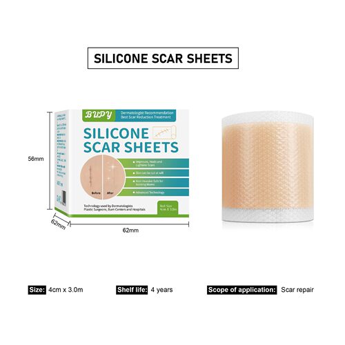 Self-Adhesive Scar Removal Silicone Gel Tape Sticker Sheet