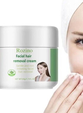 Facial Hair Removal Cream Aloe Hair Remover Face Cream 1.75f