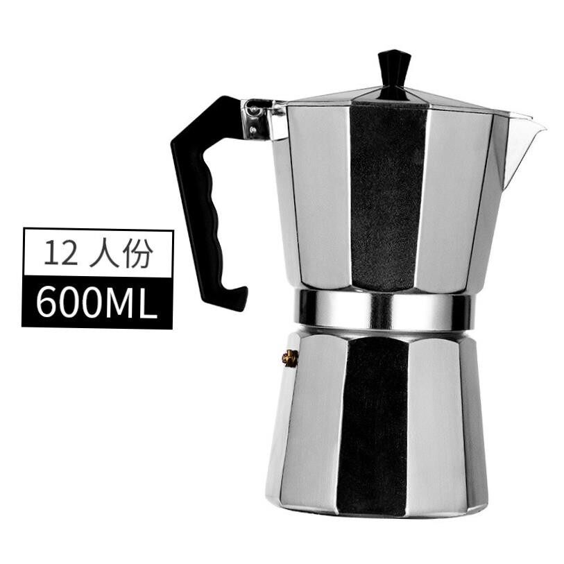 Aluminum Moka Pot Coffee Maker Octagonal Moka Coffee Maker