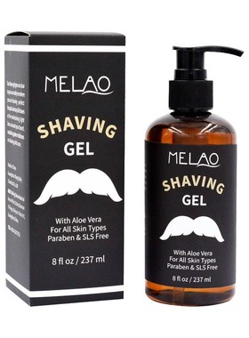 MELAO SHAVING GEL Soften beard Clean moisturize 237ML