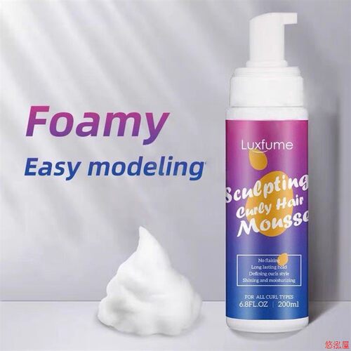 Curly hair, Mousse, nourishing, moisturizing, styling foam发