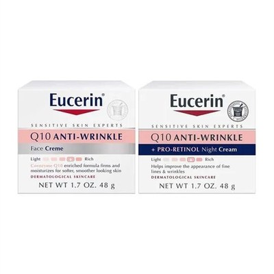 Original Eucerin Q10 Anti-Wrinkle Day and Night Face Cream P