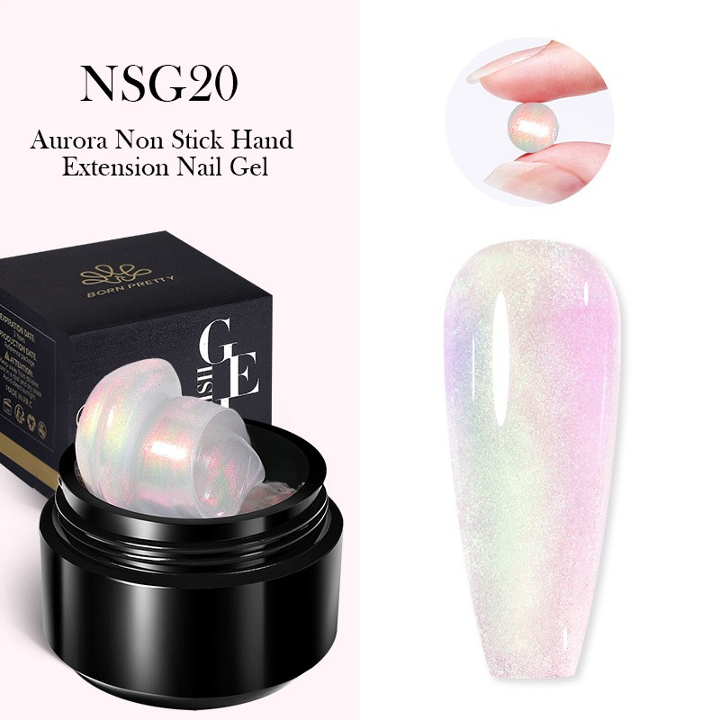 BORN PRETTY 15ML Non Stick Hand Solid Extension Nail Gel Cle