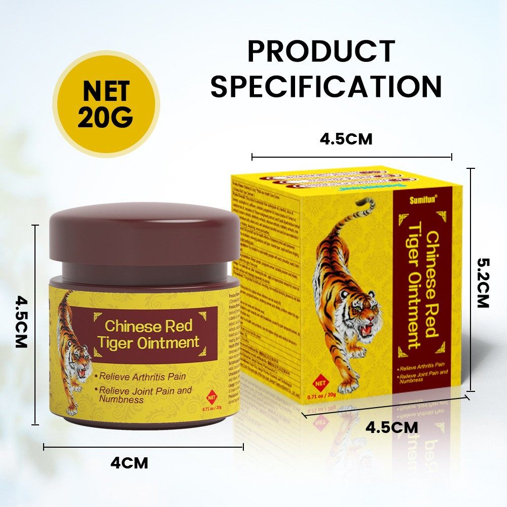 China Red Tiger Ointment Relieve Arthritis Pain - 实物图