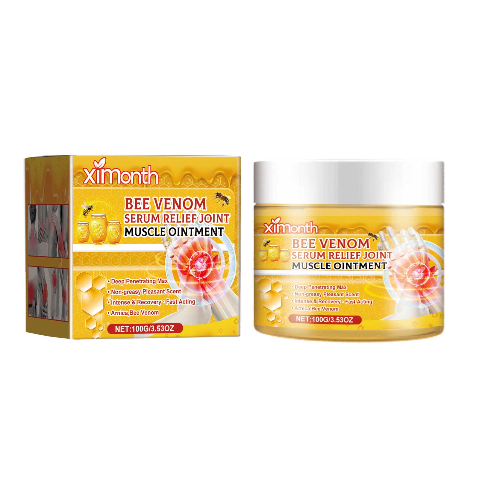 Muscle soreness body care bee venom joint care cream