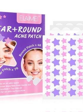 136/156Pcs New Colorful Invisible Acne Removal Pimple Patch