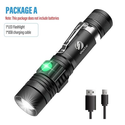 High Power Led Flashlights Zoomable Camping Torch With T6 LE