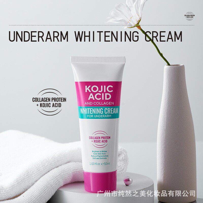 全Kojic acid underarm whitening cream 曲酸腋下美白霜 - 实物图