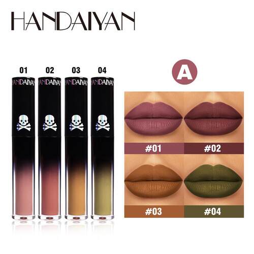 Matte Liquid Lipstick Makeup Set Cup Waterproof Lip Glos唇彩